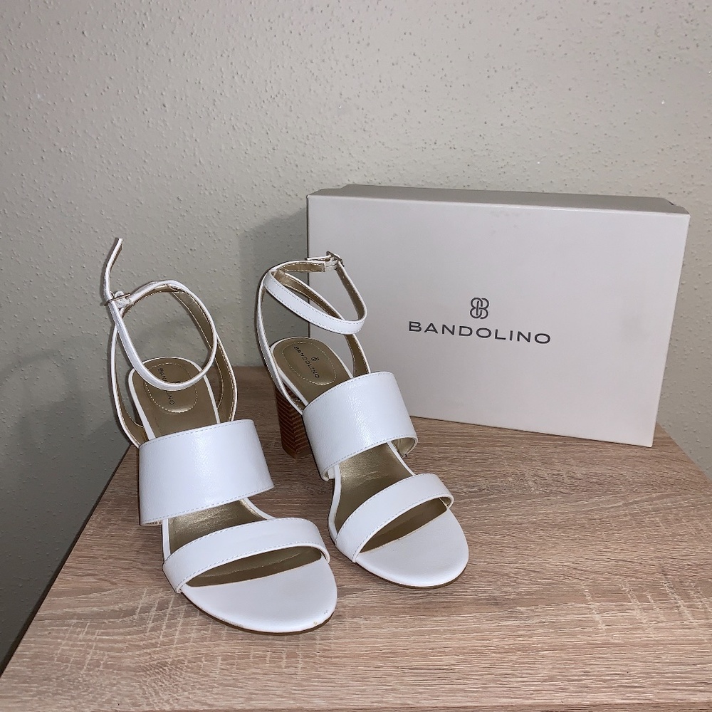 Bandolino White Heels